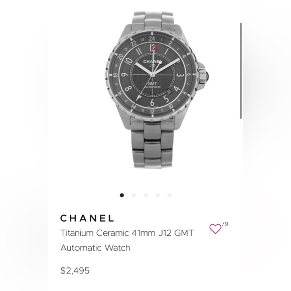 CHANEL Other - Chanel Titanium 41 mm J12 GMT Automatic watch